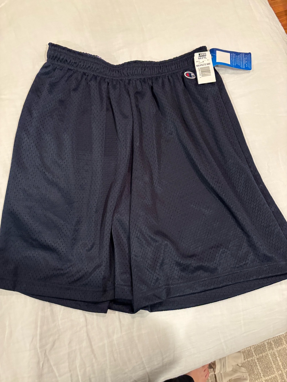 Champion Men's Black Athletic Mesh Shorts